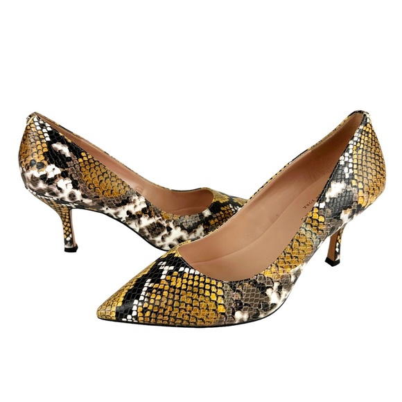 kate spade Shoes - Kate Spade New York Sonia Snakeskin Embossed Leather Pointed Toe Pump 9.5 Heels